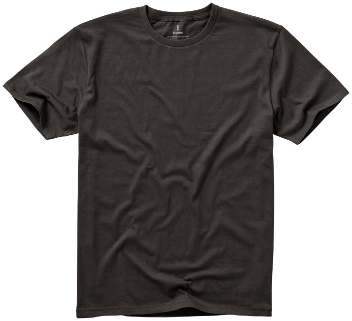 Short sleeve men's t-shirt | Cotton 160g/m² | Full-colour print | Re-enforced shoulders | XS | anthracite