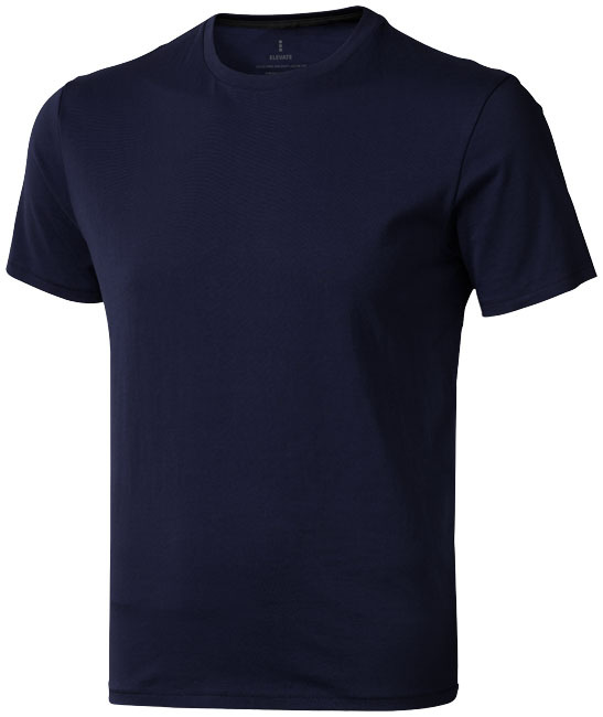 Short sleeve men's t-shirt | Cotton 160g/m² | Full-colour print | Re-enforced shoulders | L | navy