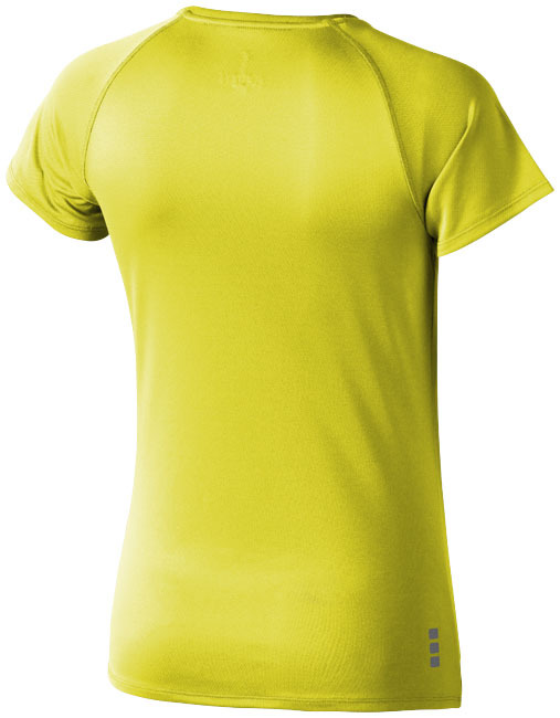 Ronde hals t-shirt | Polyester | Voor dames | XL | Neongeel