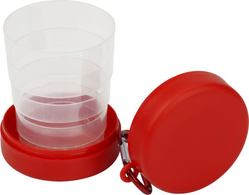 Reisebecher | PET | 220ml | Faltbar | Gelb