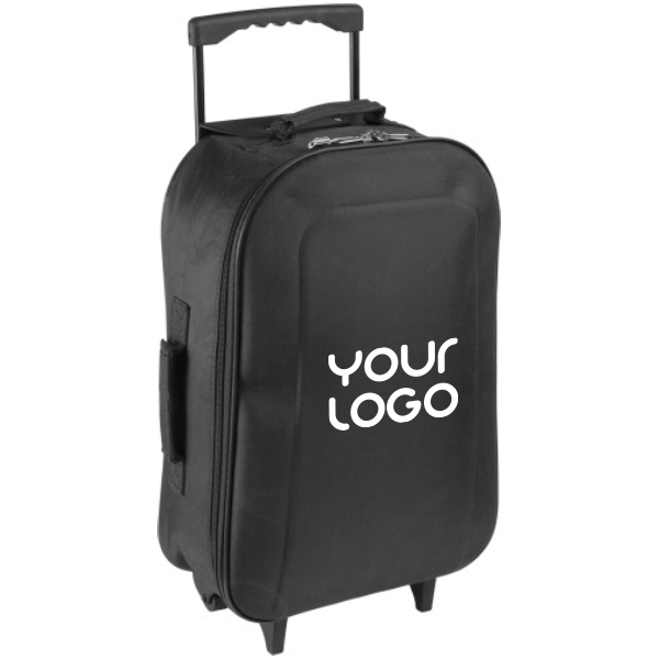 Trolley | 600D Polyester | 46x35x18cm | Verlengbare handgreep | zwart