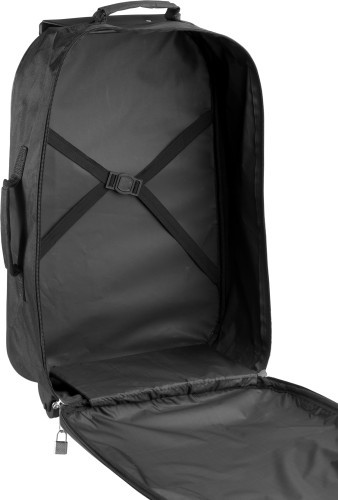 Trolley | 600D Polyester | 46x35x18cm | Verlengbare handgreep | zwart