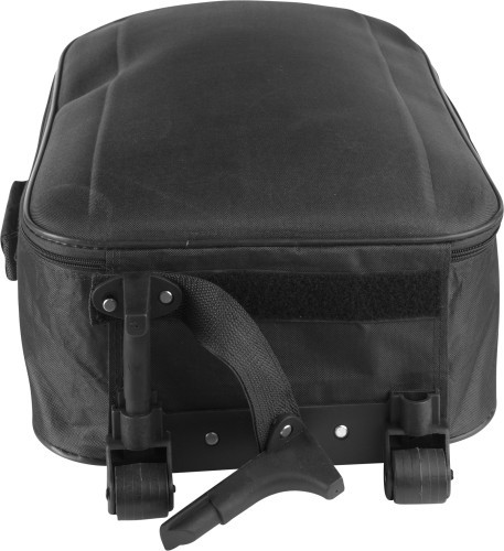 Trolley | 600D Polyester | 46x35x18cm | Verlengbare handgreep | zwart