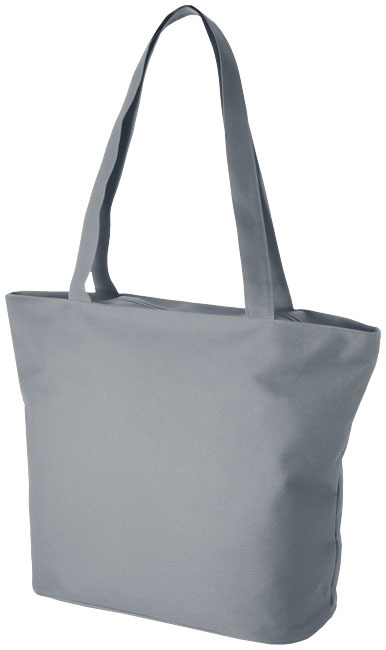 Tote bag | 600D polyester | Met rits | 47x35cm | Hengsels van 34 cm | Verkrijgbaar in veel kleuren | grijs