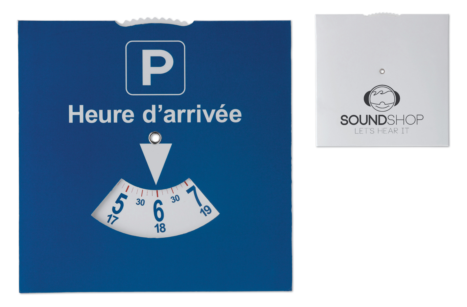 Parking disc | Cardboard | To use in France | Blue