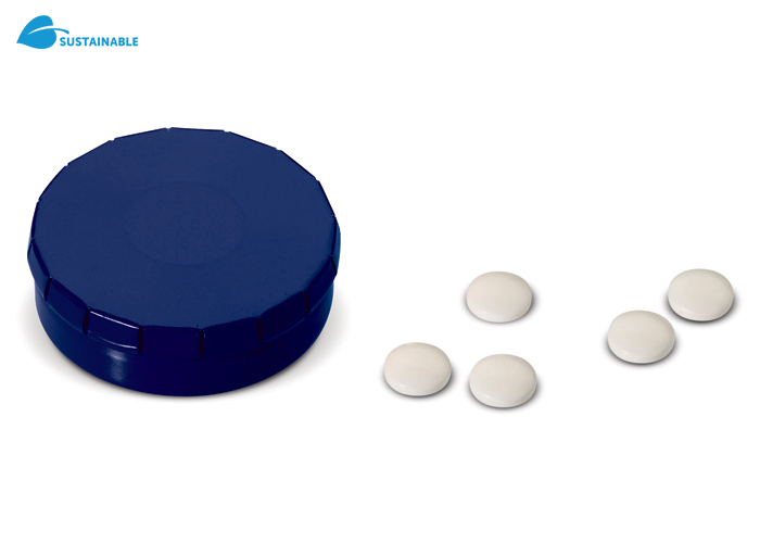 Pepermuntdoos klik blauw