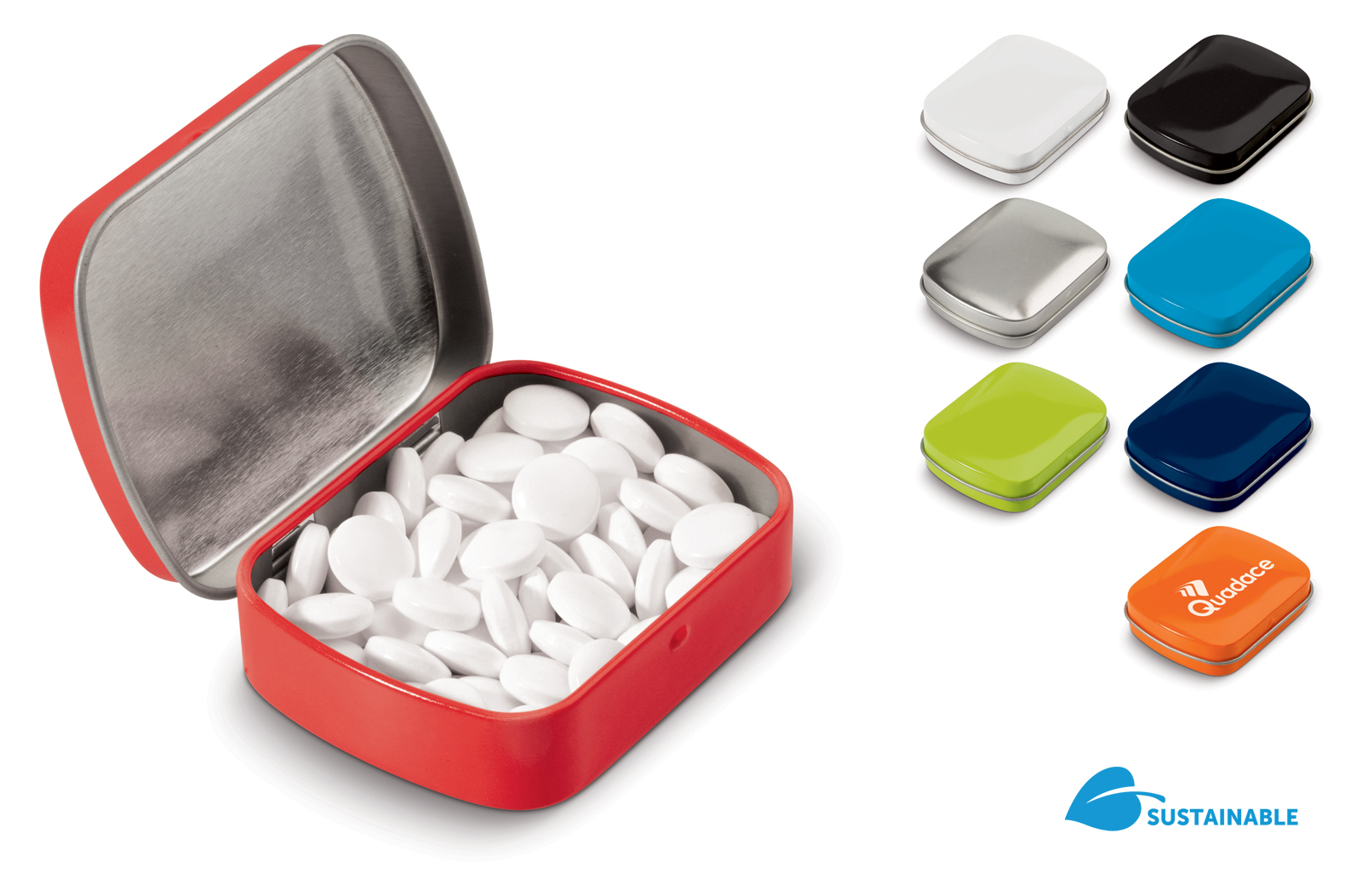 Mint candies | Tin box | 23 gr | Silver