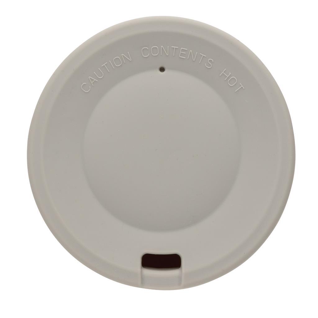 Thermosbeker | PLA | 280 ml | Met siliconen grip | Duurzaam | Grijs (Cool Grey 6)