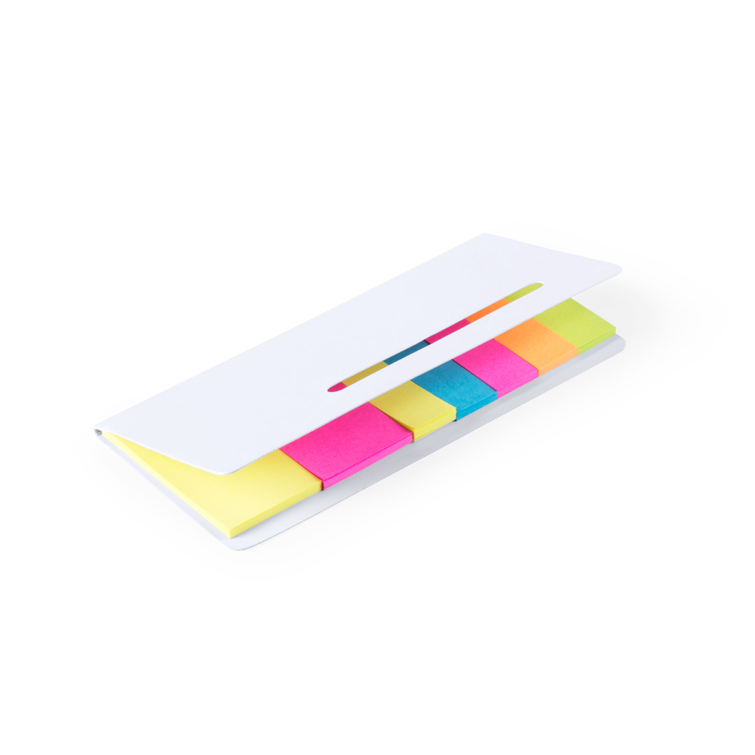 Sticky notepad | 140 sticky notes | White cardboard | White