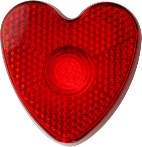 Luz de seguridad | ABS | Forma de corazón | rojo