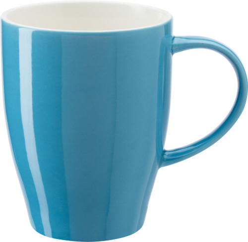 Solid coloured mug | Porcelain | 350 ml | Small quantity | light blue