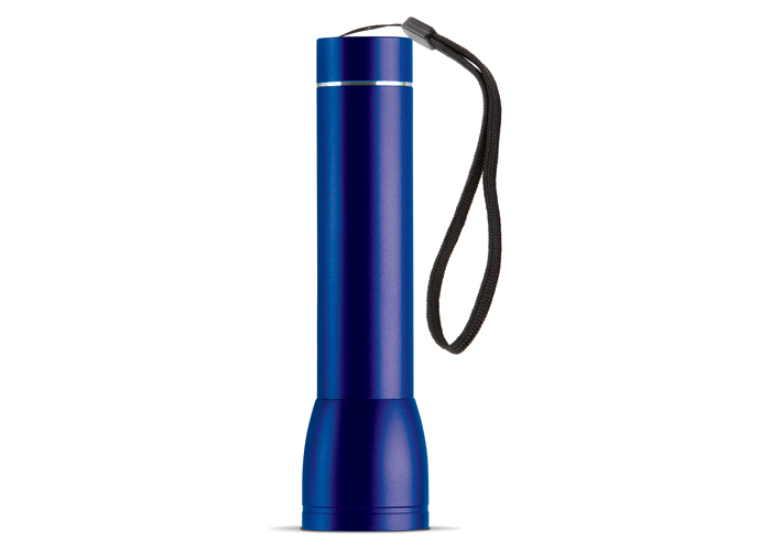 Powerbank | 2200 mAh | Aluminium-Taschenlampe | Dunkelblau