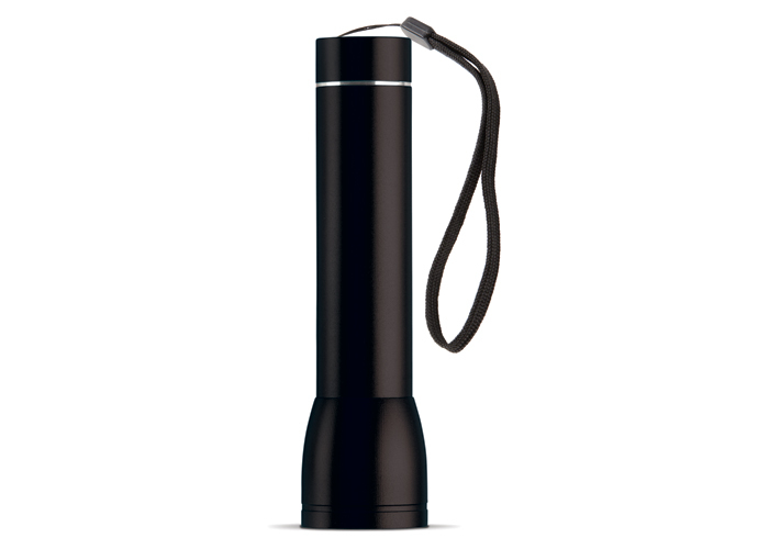 Power bank | 2200 mAh | Aluminium Zaklamp | Zwart