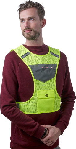 Warnweste 'Sporty' aus Nylon Gelb