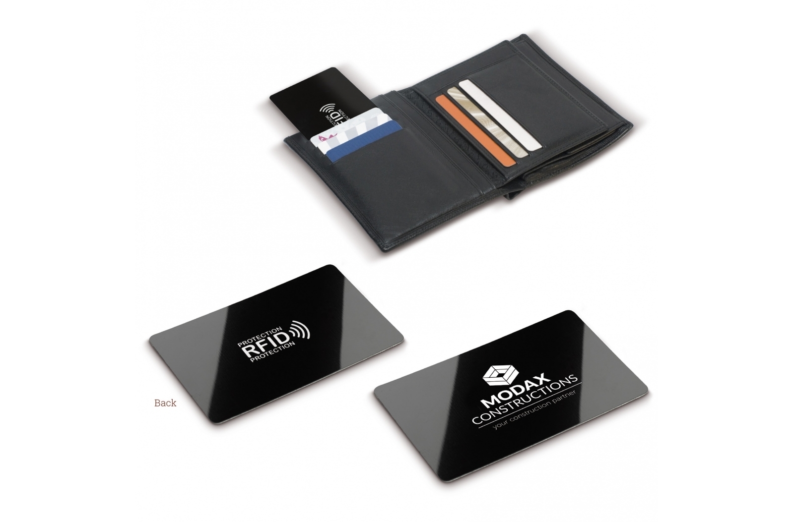 RFID anti skim card zwart