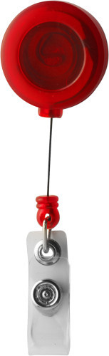 Skipashouder | ABS | Snoer van ca. 80 cm | rood