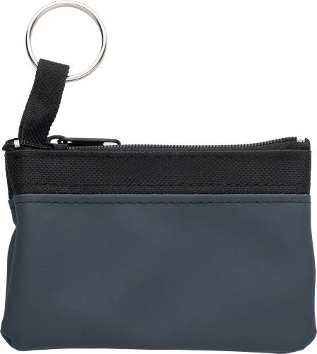 Schlüsseletui 'Zip' aus PU/Nylon Blau