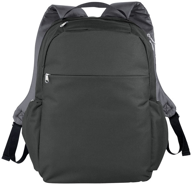 Laptop backpack | Polyester | 15"/15L | Various organisational pockets | charcoal