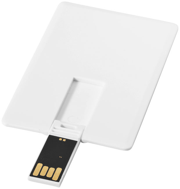 Slim 2 GB USB-Stick im Kreditkartenformat - weiss