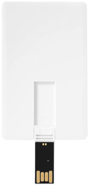 Slim 2 GB USB-Stick im Kreditkartenformat - weiss
