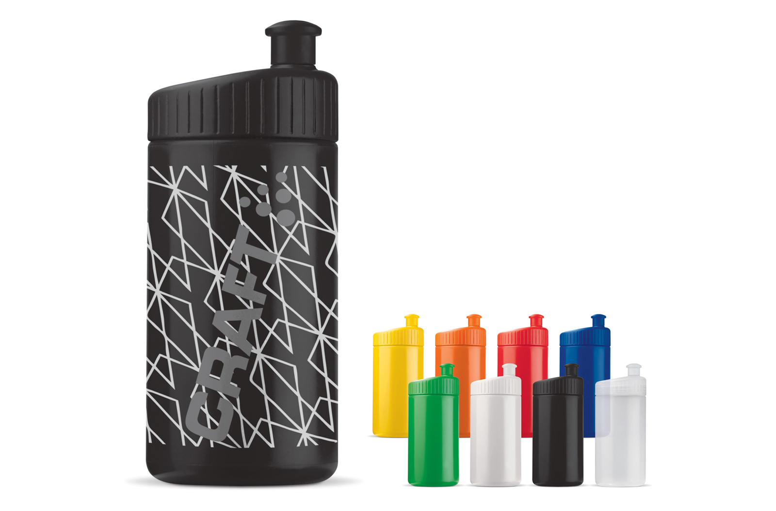 Sports bottle | LDPE & PP | 500 ml | Made in Germany | White