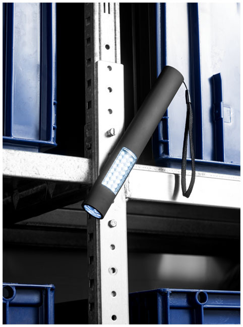 Zaklamp | ABS Plastic | LED-Licht | Met magnetische achterkant | zwart