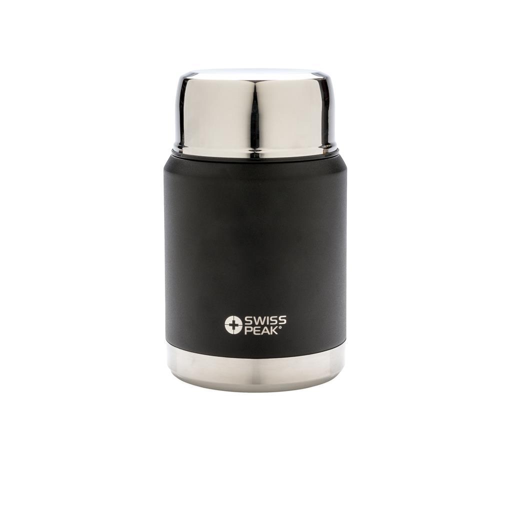 Thermo lunchbox  | Dubbel wandig | RVS | Incl. lepel | 8 uur warm | Zwart