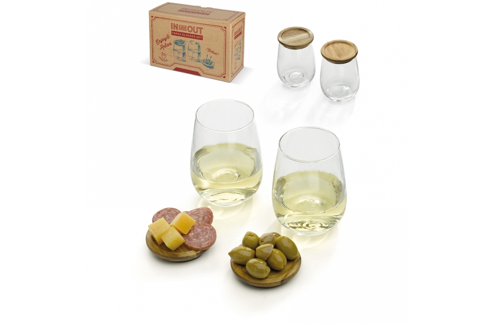 Tapas Glas transparent