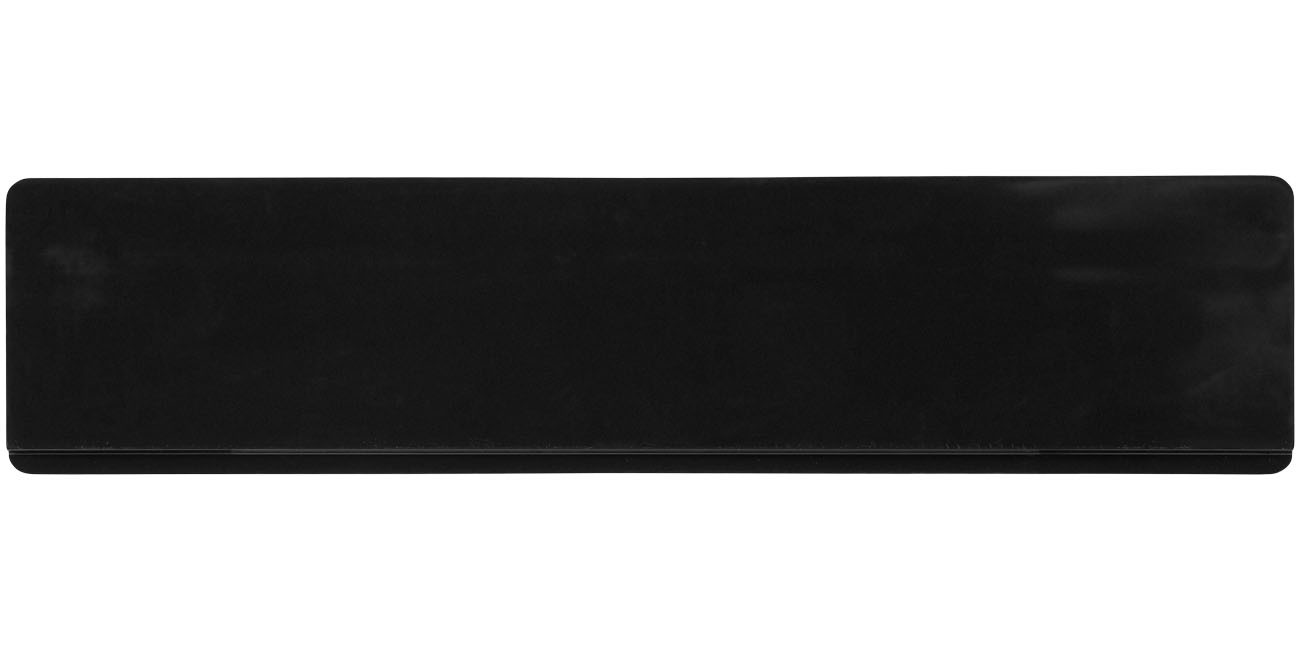 Terran 15 cm Lineal aus 100 % recyceltem Kunststoff - schwarz