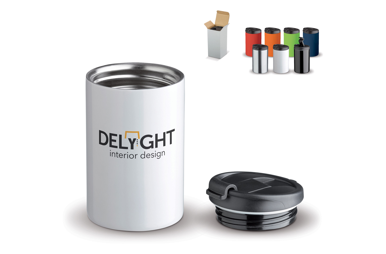 Thermo cup | Stainless steel and PP | 200 ml | Fast delivery | Silver