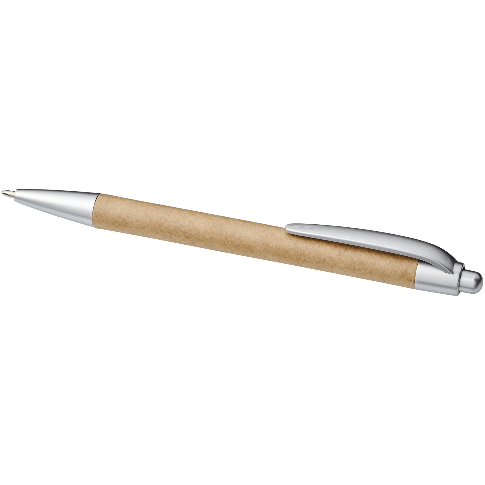 Balpen | Karton | Zwarte inkt | bruin