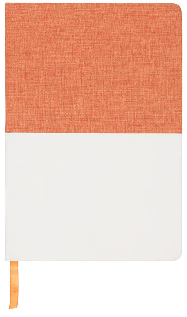 Two-tone canvas A5 notitieboek - Oranje