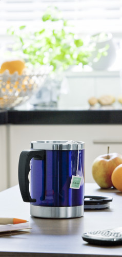 Thermosbeker | Roestvrij staal | 400ml | Gemakkelijk mee te nemen | zwart