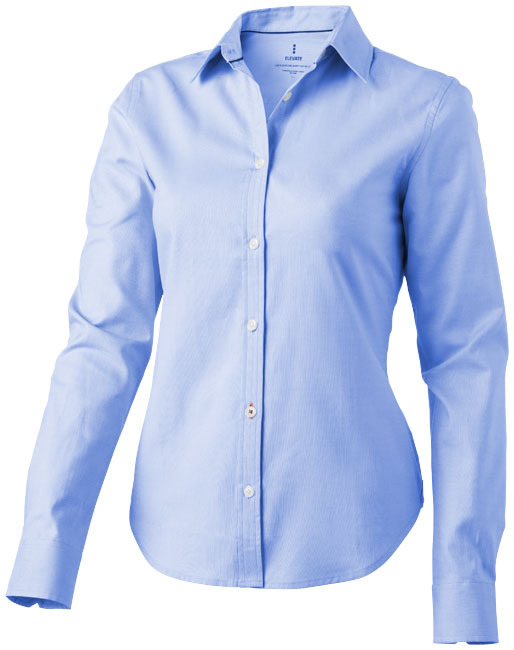 Women's shirt | Cotton | One size | With button-down collar | M | light blue