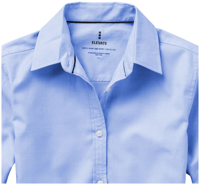 Women's shirt | Cotton | One size | With button-down collar | M | light blue