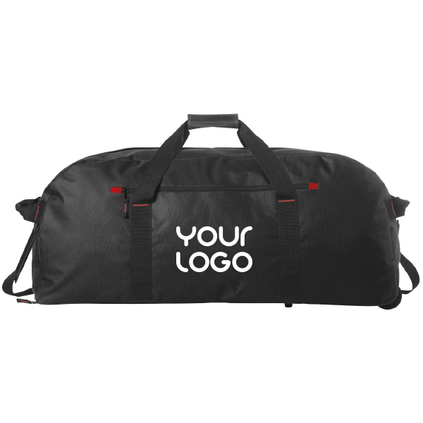Trolley reis plunjezak | 600D Polyester | Rits voorvak | zwart