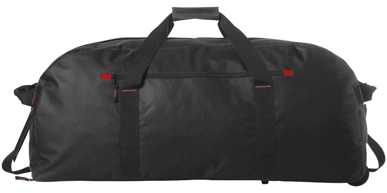 Trolley reis plunjezak | 600D Polyester | Rits voorvak | zwart
