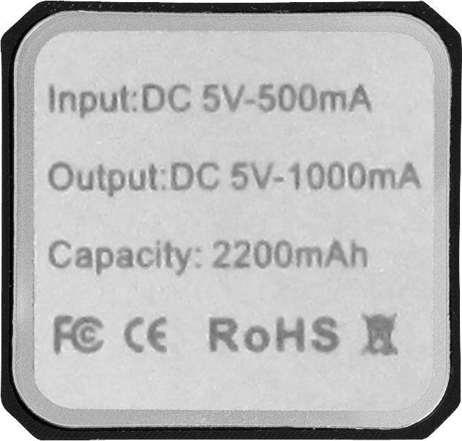 Volt 2200 mAh Powerbank - schwarz