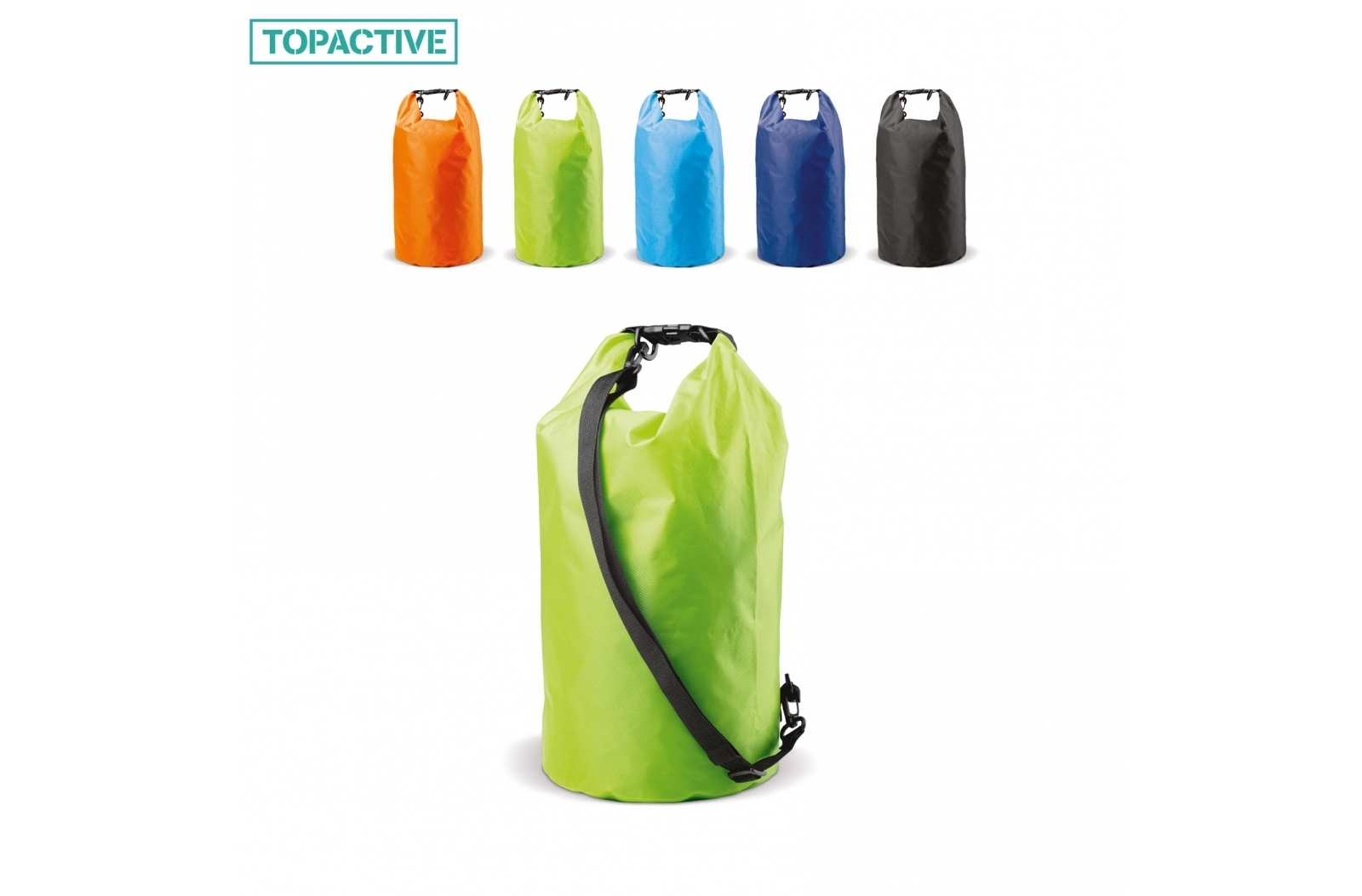 Wasserdichter Seesack 15L schwarz