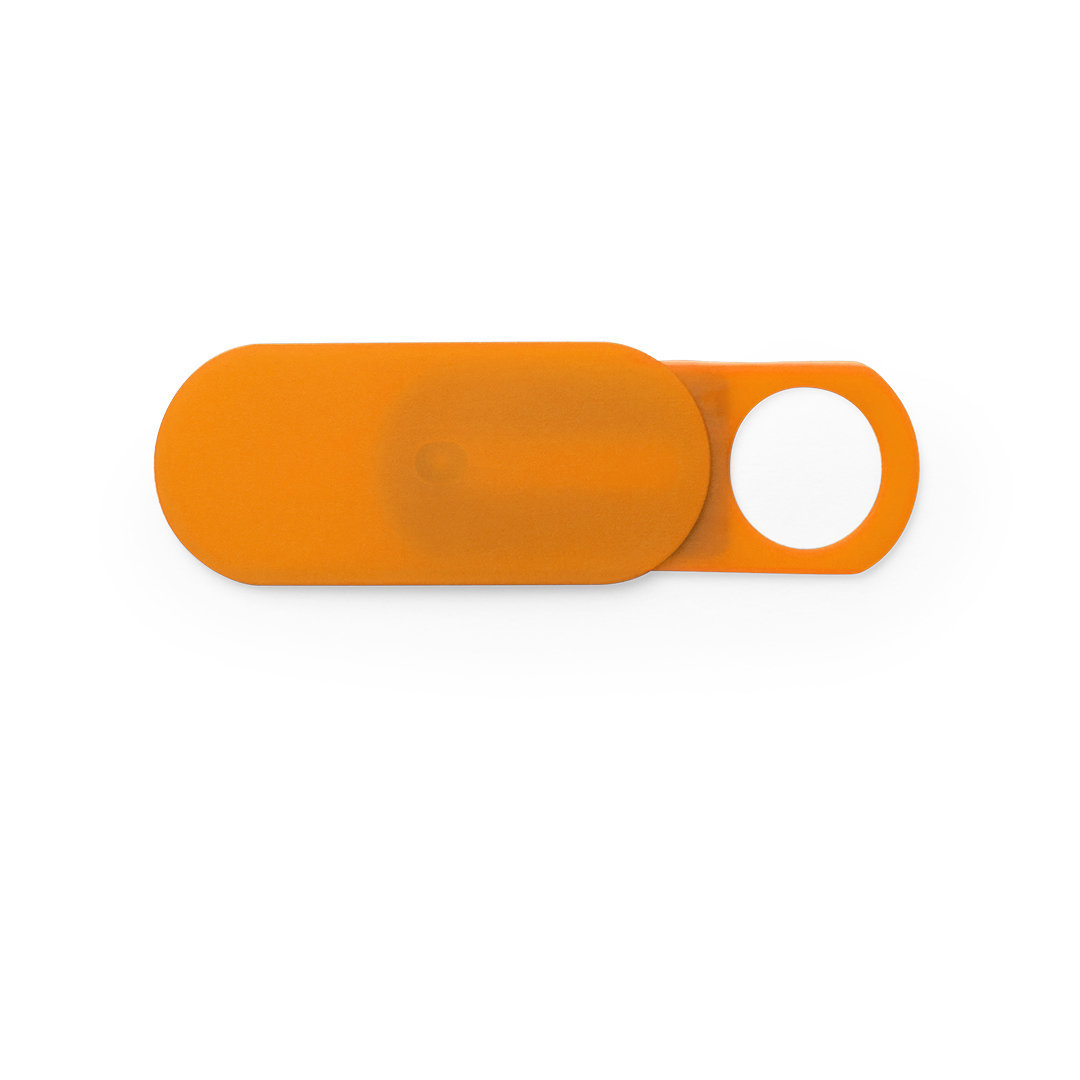 Antibacterial Webcam Cover | Privacy | Adhesive Back | Orange