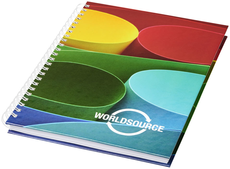 A5 notebook | 80 g/m² paper | Decoration on each sheet possible | white