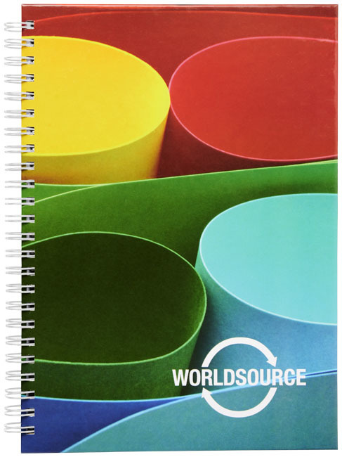 A5 notebook | 80 g/m² paper | Decoration on each sheet possible | white