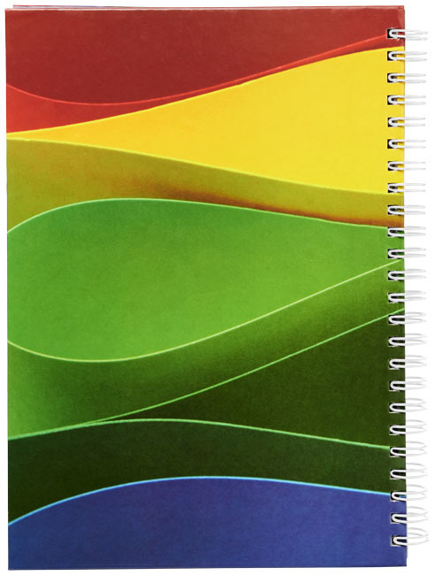 A5 notebook | 80 g/m² paper | Decoration on each sheet possible | white