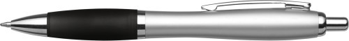 Ballpoint pen | ABS plastic | Coloured rubber grip | black