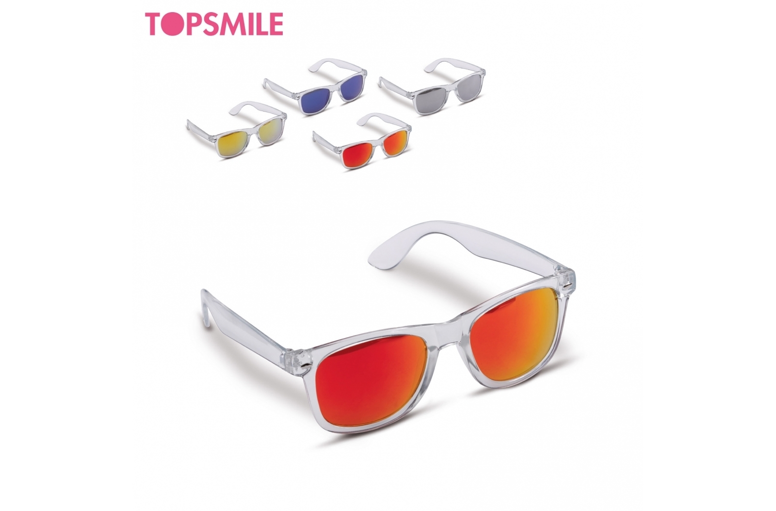 Bradley zonnebril | Polycarbonaat & AC | UV400 | Transparant | Transparant Zwart