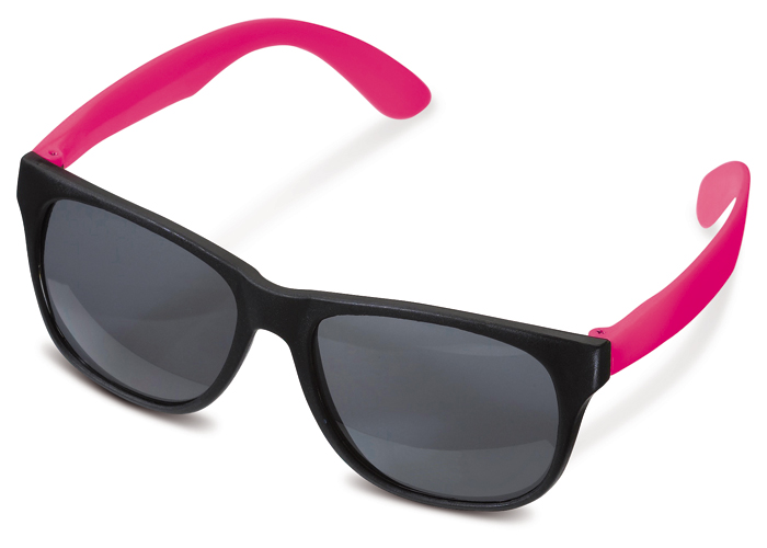 Sonnenbrille Neon schwarz / rosé