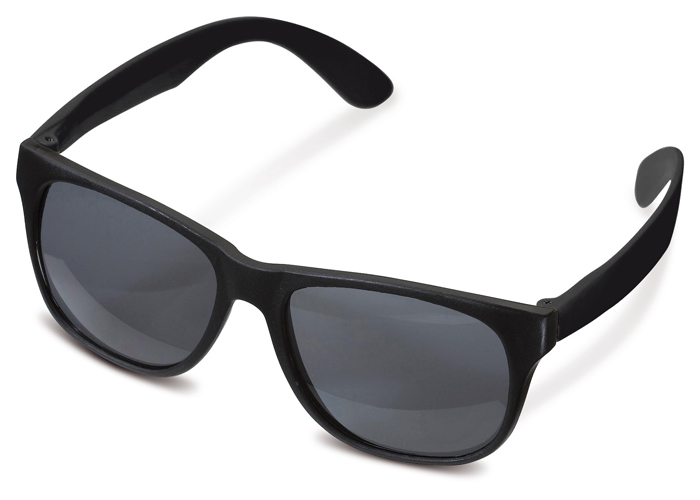 Neon Sonnenbrille | PP & Polycarbonat | UV400 | Farbige Bügel | Schwarz ; Schwarz