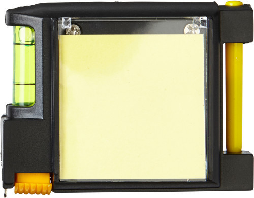 Meetlint | ABS | 2 m | Met waterpas, memoblokje, pen met blauwe inkt | zwart Meetlint | ABS | 2 m | Met waterpas, memoblokje, pen met blauwe inkt | zwart