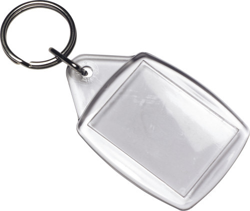 Transparent key holder | Plastic | 5.9 x 4.1cm | Metal keyring | neutral Transparent key holder | Plastic | 5.9 x 4.1cm | Metal keyring | neutral