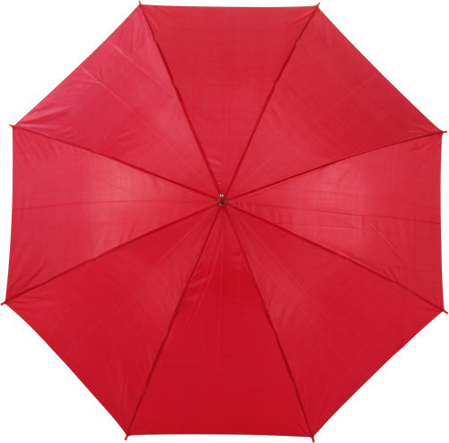Grote paraplu | 104 cm | Automatische opening | Metalen frame | 170T polyester | rood